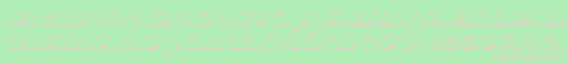 Zdabd Font – Pink Fonts on Green Background