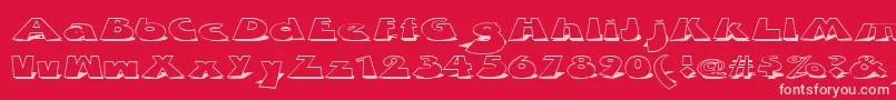 fuente Zdabd – Fuentes Rosadas Sobre Fondo Rojo
