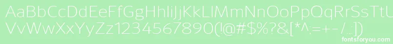 SavileLight Font – White Fonts on Green Background