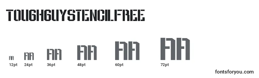 ToughguyStencilFree Font Sizes
