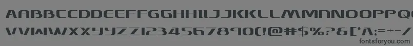 Skymarshal Font – Black Fonts on Gray Background