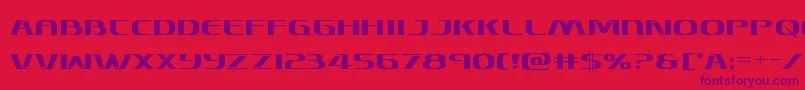 Skymarshal Font – Purple Fonts on Red Background