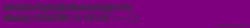 Weitere Informationen zur GrobiancondbNormal-Schriftart GrobiancondbNormal-Schriftart – Schwarze Schriften auf violettem Hintergrund