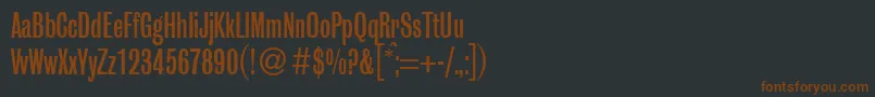 Police GrobiancondbNormal – polices brunes sur fond noir