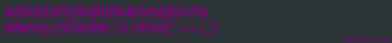 GrobiancondbNormal Font – Purple Fonts on Black Background