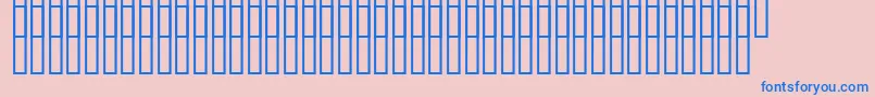 Uz200000 Font – Blue Fonts on Pink Background