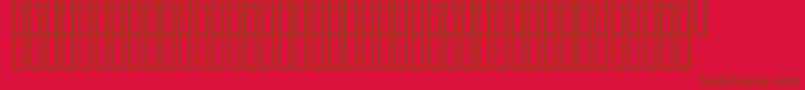 Uz200000-Schriftart – Braune Schriften auf rotem Hintergrund