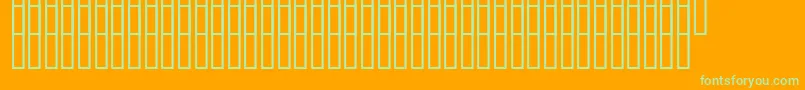 Uz200000 Font – Green Fonts on Orange Background