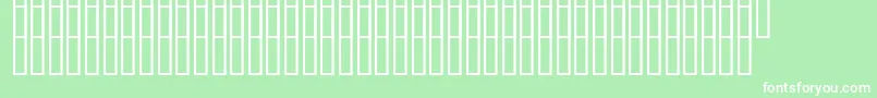 フォントUz200000 – 緑の背景に白い文字