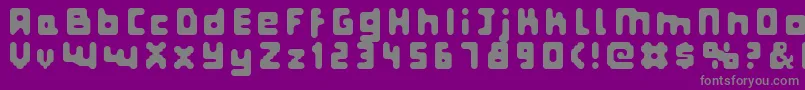 FatPixels Font – Gray Fonts on Purple Background