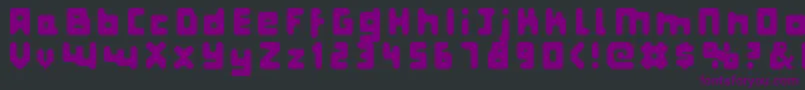 Шрифт FatPixels – фиолетовые шрифты на чёрном фоне