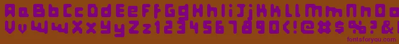 FatPixels Font – Purple Fonts on Brown Background