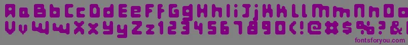 FatPixels Font – Purple Fonts on Gray Background