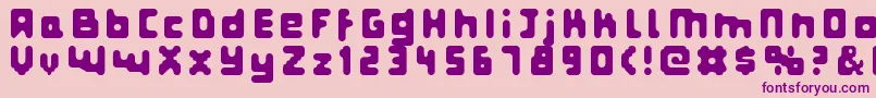 FatPixels Font – Purple Fonts on Pink Background