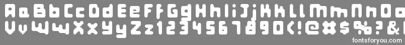 FatPixels Font – White Fonts on Gray Background