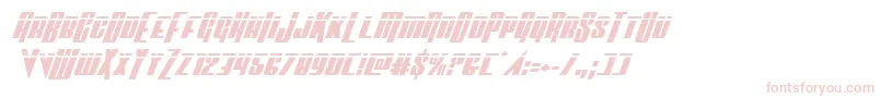 Vindicatorlaserital Font – Pink Fonts on White Background