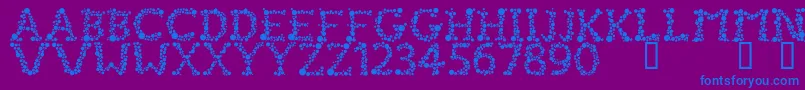 FizzoHeavy Font – Blue Fonts on Purple Background