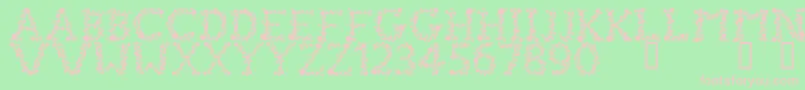 FizzoHeavy Font – Pink Fonts on Green Background