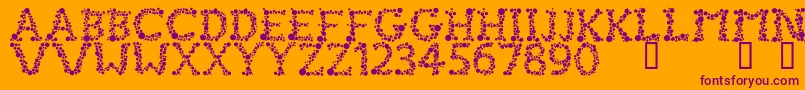 FizzoHeavy Font – Purple Fonts on Orange Background