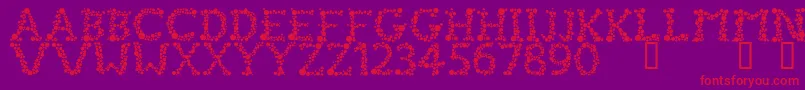 FizzoHeavy Font – Red Fonts on Purple Background