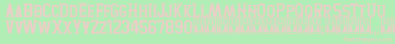 TwoPeaks Font – Pink Fonts on Green Background