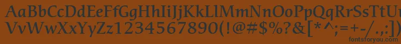CerigostdMedium Font – Black Fonts on Brown Background