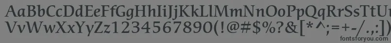 CerigostdMedium Font – Black Fonts on Gray Background