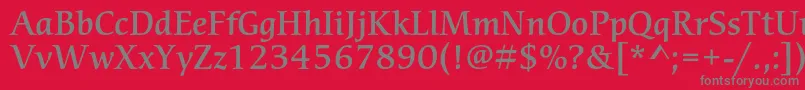 CerigostdMedium Font – Gray Fonts on Red Background