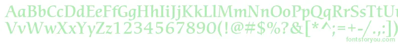 CerigostdMedium-fontti – vihreät fontit valkoisella taustalla