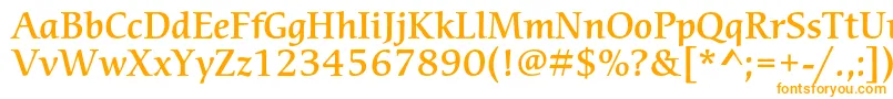 CerigostdMedium Font – Orange Fonts on White Background
