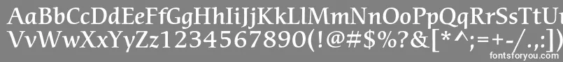 CerigostdMedium Font – White Fonts on Gray Background