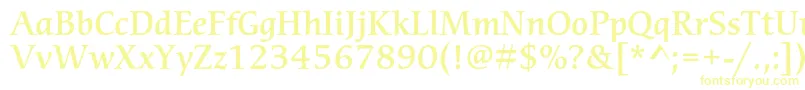 CerigostdMedium Font – Yellow Fonts on White Background