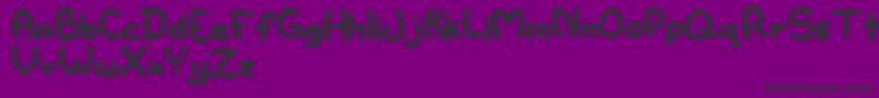 Watertoy Font – Black Fonts on Purple Background