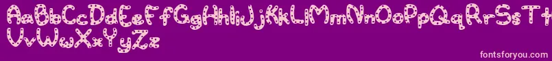 Watertoy Font – Pink Fonts on Purple Background