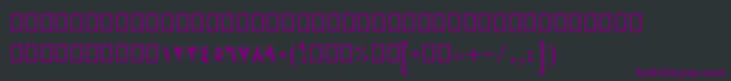 BNikoo Font – Purple Fonts on Black Background