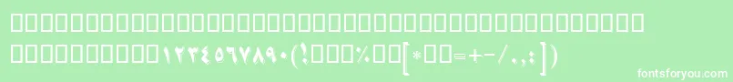 More about BNikoo Font BNikoo Font – White Fonts on Green Background
