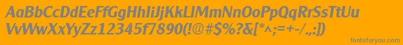 fuente Clearlygothic Bold Italic – Fuentes Grises Sobre Fondo Naranja