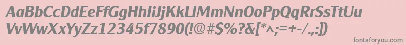 Clearlygothic Bold Italic Font – Gray Fonts on Pink Background