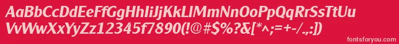 fuente Clearlygothic Bold Italic – Fuentes Rosadas Sobre Fondo Rojo