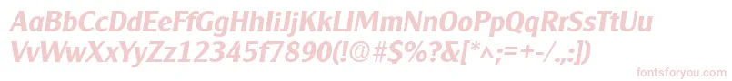 Clearlygothic Bold Italic-fontti – vaaleanpunaiset fontit
