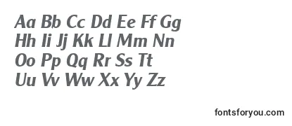 Überblick über die Schriftart Clearlygothic Bold Italic