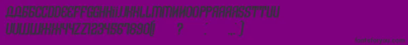 ArmeniaItalic Font – Black Fonts on Purple Background