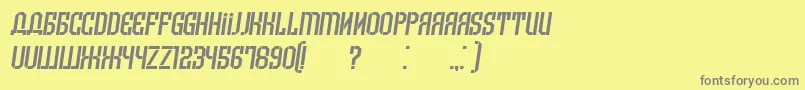 ArmeniaItalic Font – Gray Fonts on Yellow Background