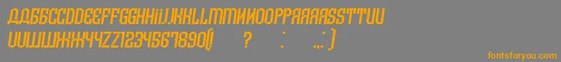 ArmeniaItalic Font – Orange Fonts on Gray Background