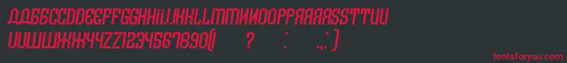 ArmeniaItalic Font – Red Fonts on Black Background