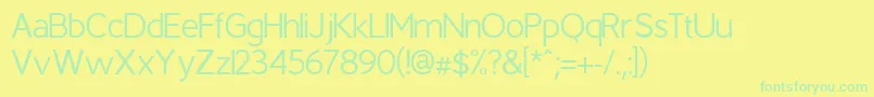 Więcej informacji o czcionce Berlin Czcionka Berlin – zielone czcionki na żółtym tle