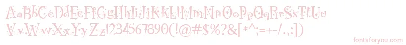 RocknrollTypoStars Font – Pink Fonts on White Background