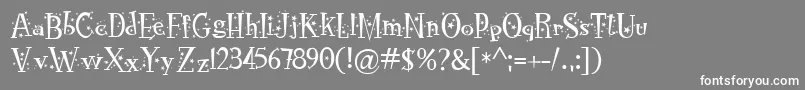 RocknrollTypoStars Font – White Fonts on Gray Background