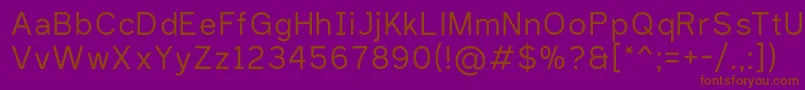 SaniTrixieRegular Font – Brown Fonts on Purple Background