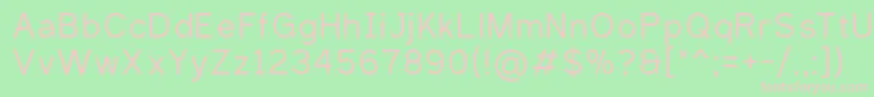 SaniTrixieRegular Font – Pink Fonts on Green Background